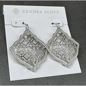 Kendra Scott NEW Kirsten earrings - silver filigree dangle drop